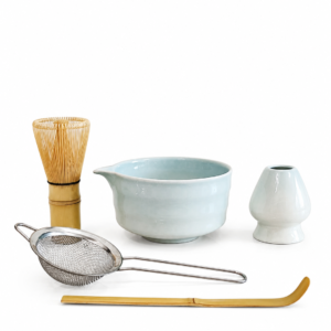 mizu matcha ritual set – sky blue